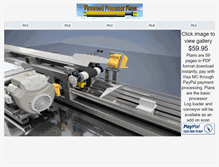 Tablet Screenshot of firewoodprocessorplans.com